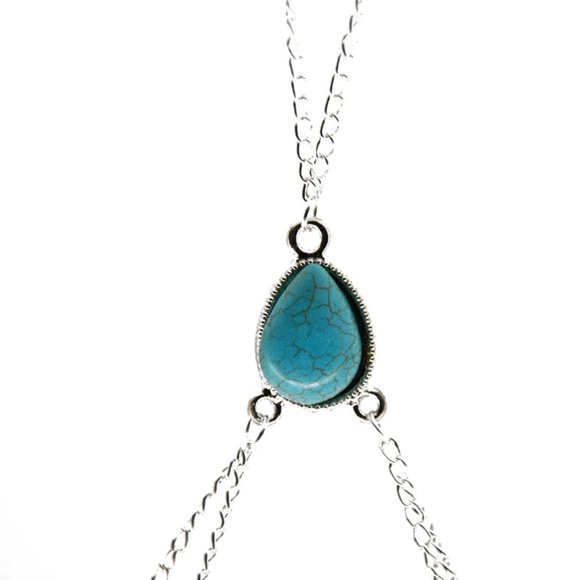 New Beautiful Blue Stone Body Chain. - Picture 2 of 5